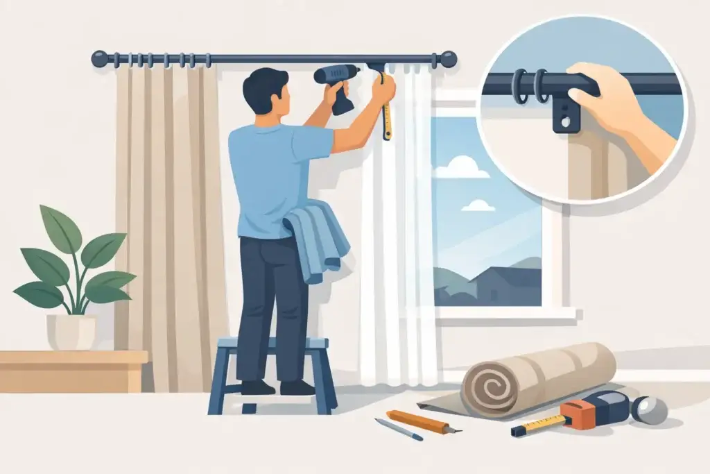 How to Hang Made to Measure Curtains Right
