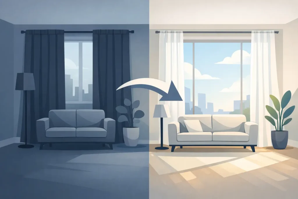 Which Curtains Make Rooms Look Bigger?