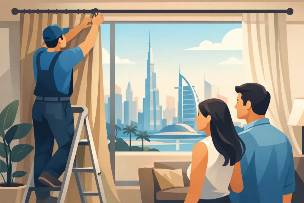Curtain Installation Dubai Done Right