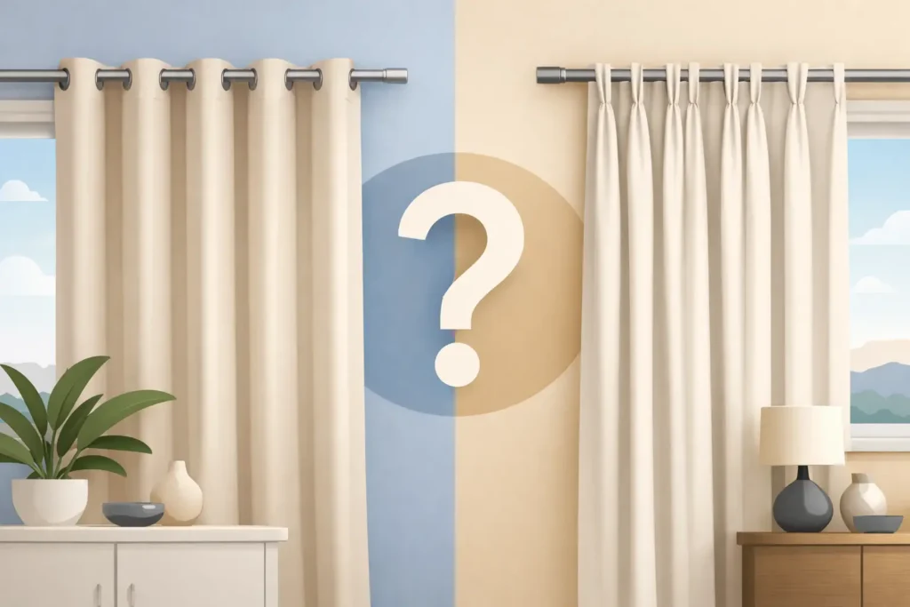 Eyelet Curtains vs Pinch Pleat: Which Fits?