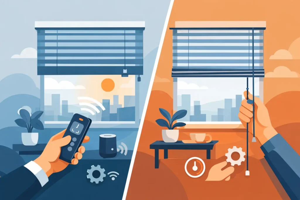 Motorized Blinds vs Manual Blinds: Which Fits?
