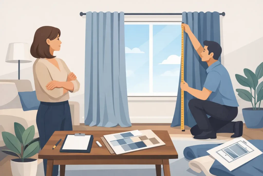What a Free Curtain Measurement Service Includes