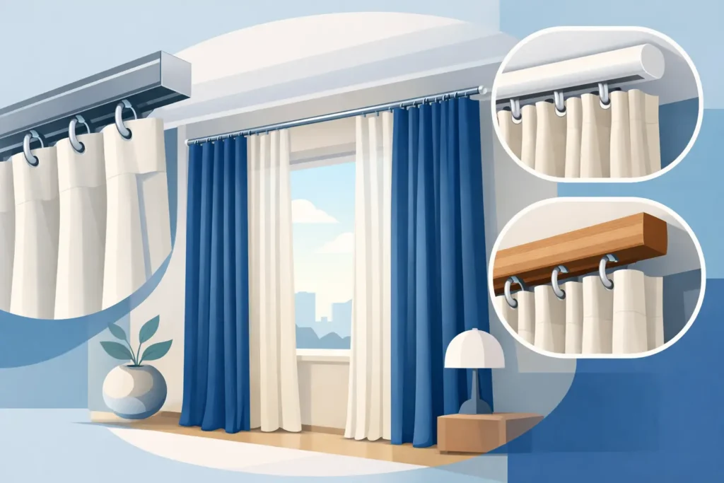 Curtain Tracks That Make Custom Curtains Look Better