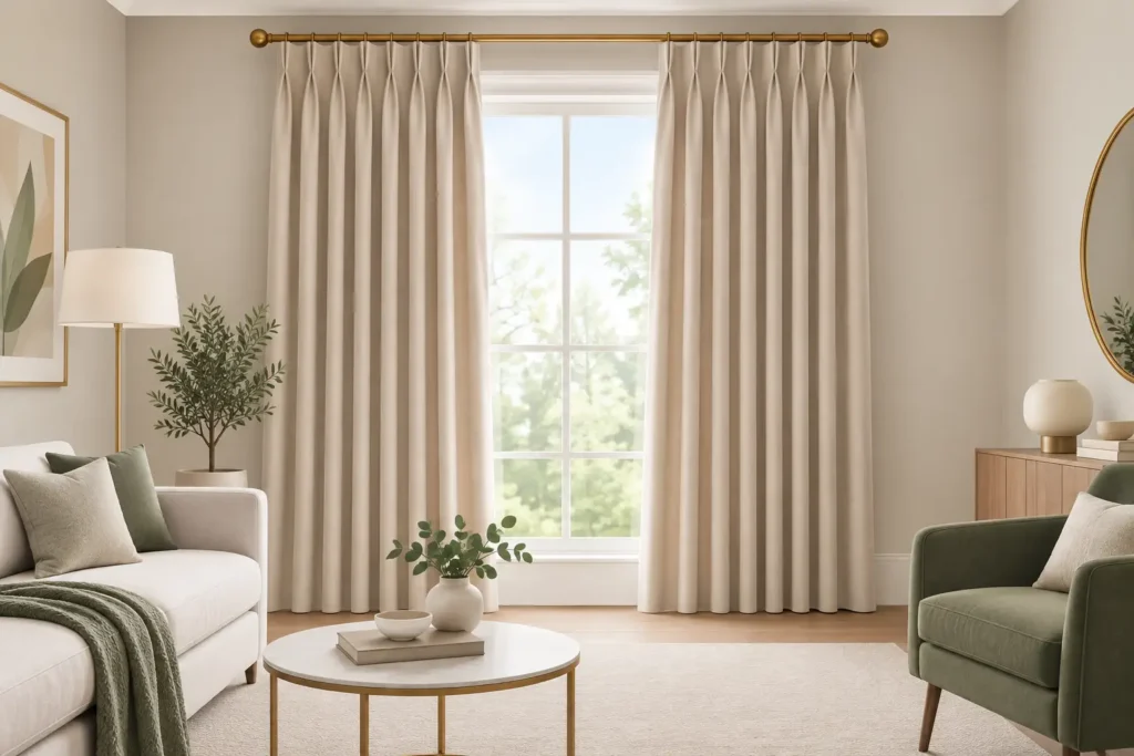 Pinch Pleat Curtains Benefits for Refined Rooms